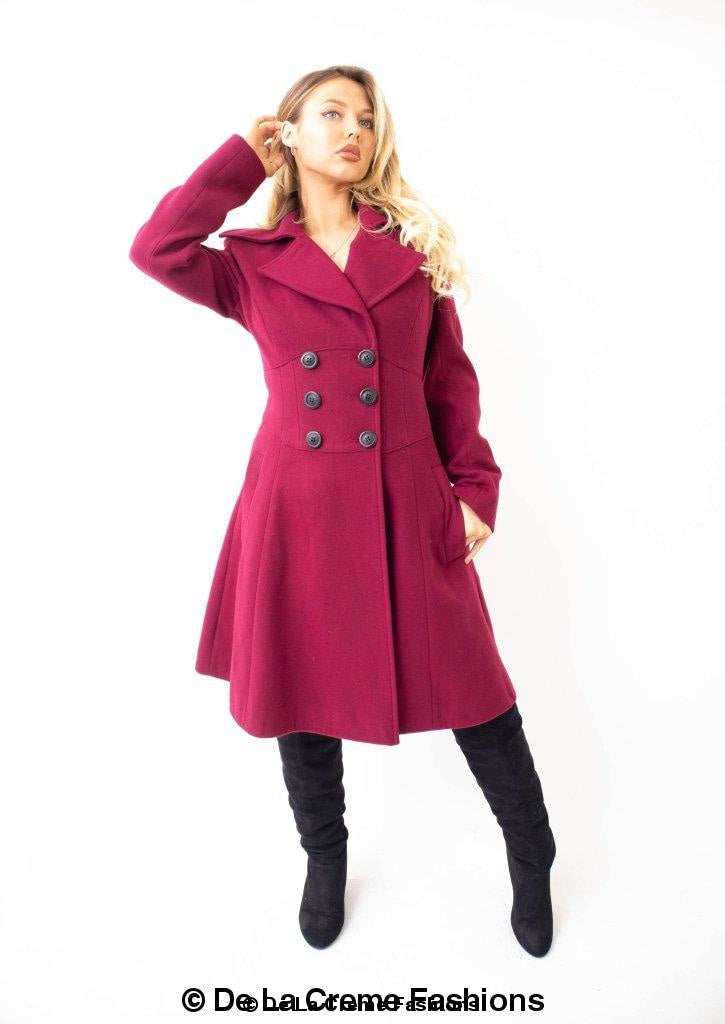 Kirsty Slim Fit A-Line Coat