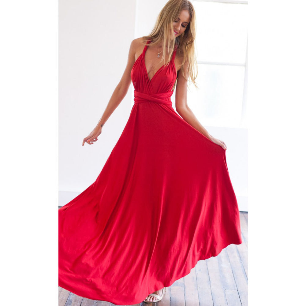 Robe portefeuille longue