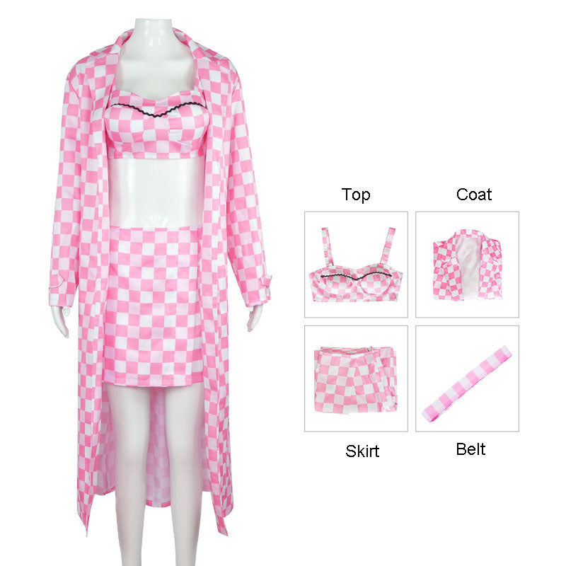 Tenue à motif carré Barbie